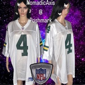 NFL Equipment Reebok BRETT FAVRE quarterback 4 Green Bay Packers jersey top 2XL